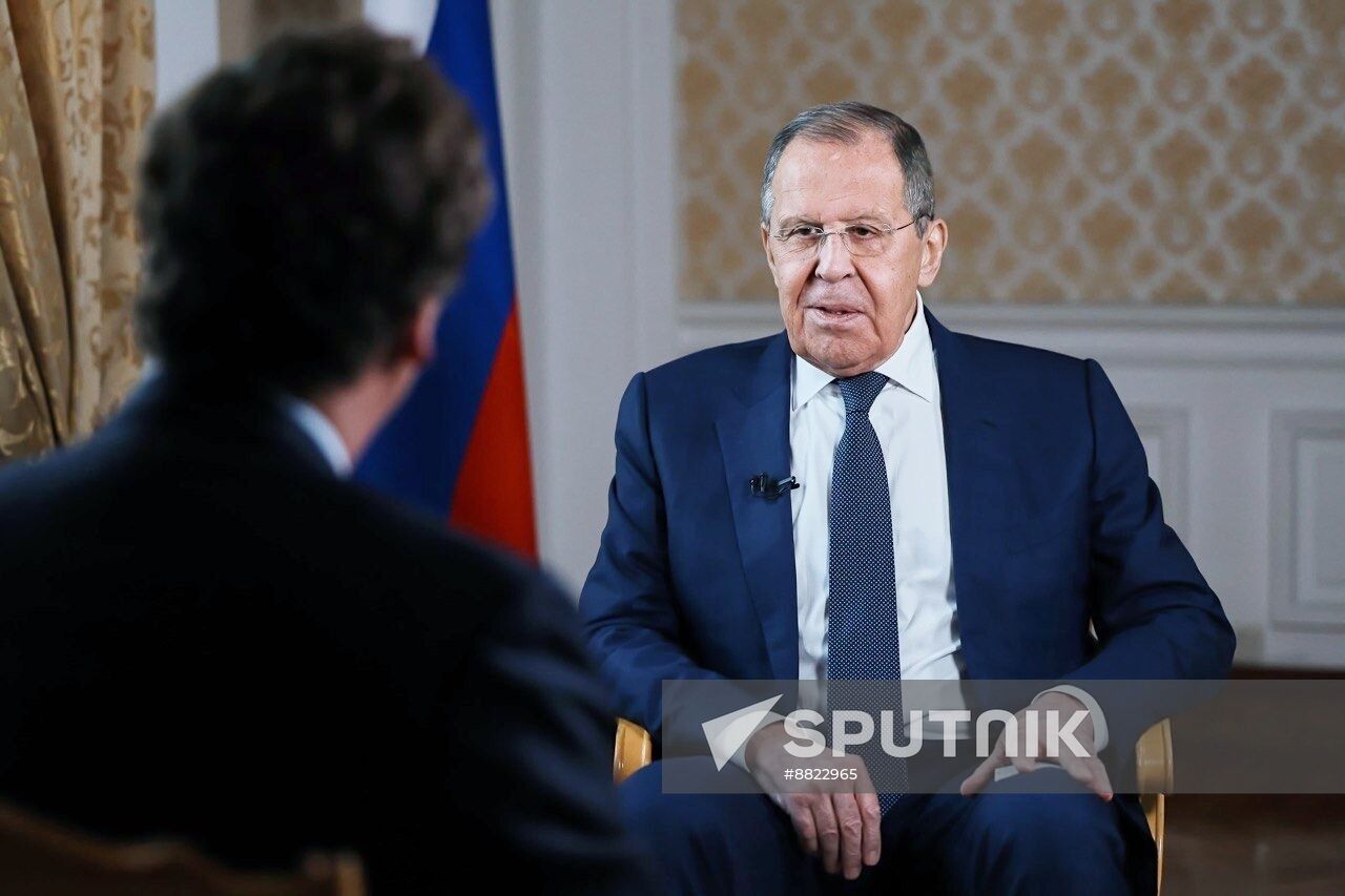 Russia Lavrov Carlson Interview