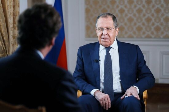Russia Lavrov Carlson Interview