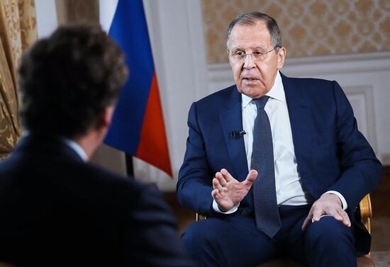 Russia Lavrov Carlson Interview