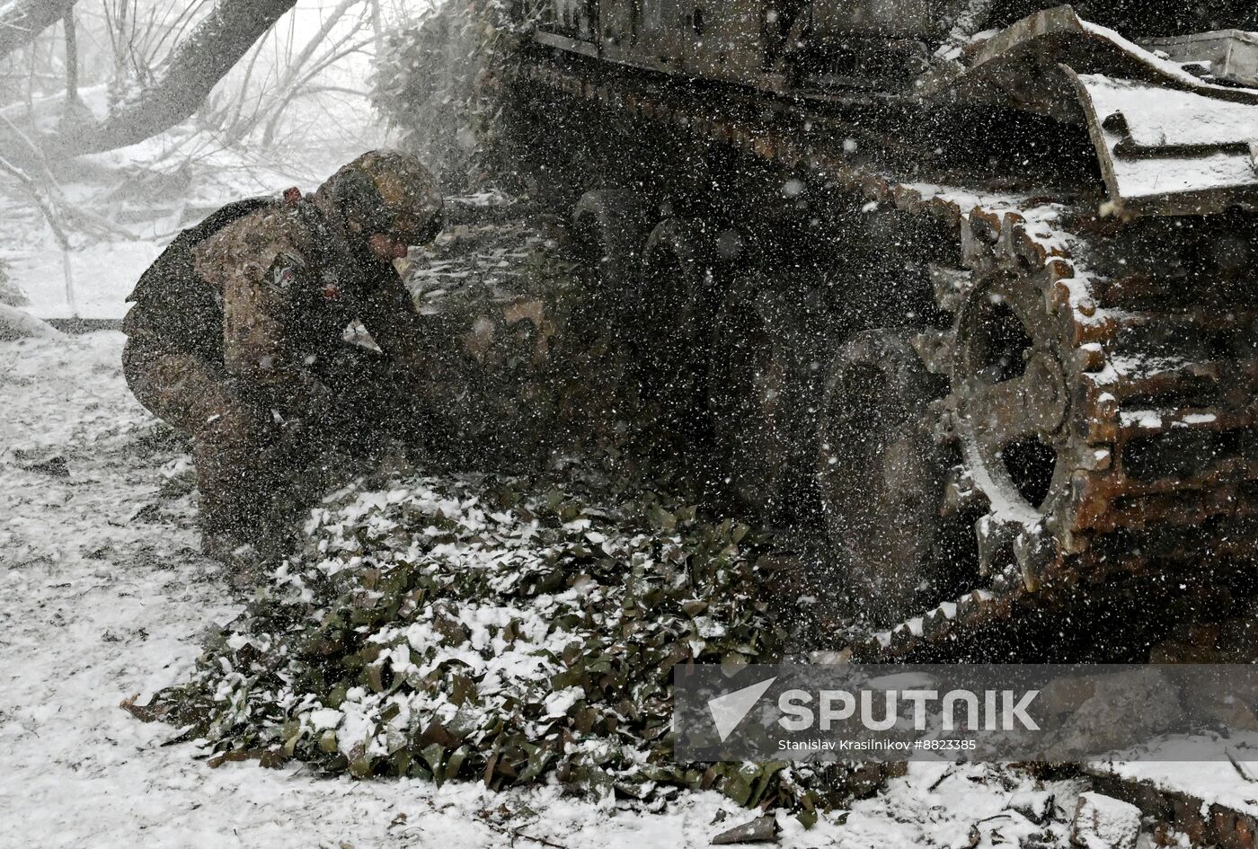 Russia Ukraine Military Operation Artillery Unit
