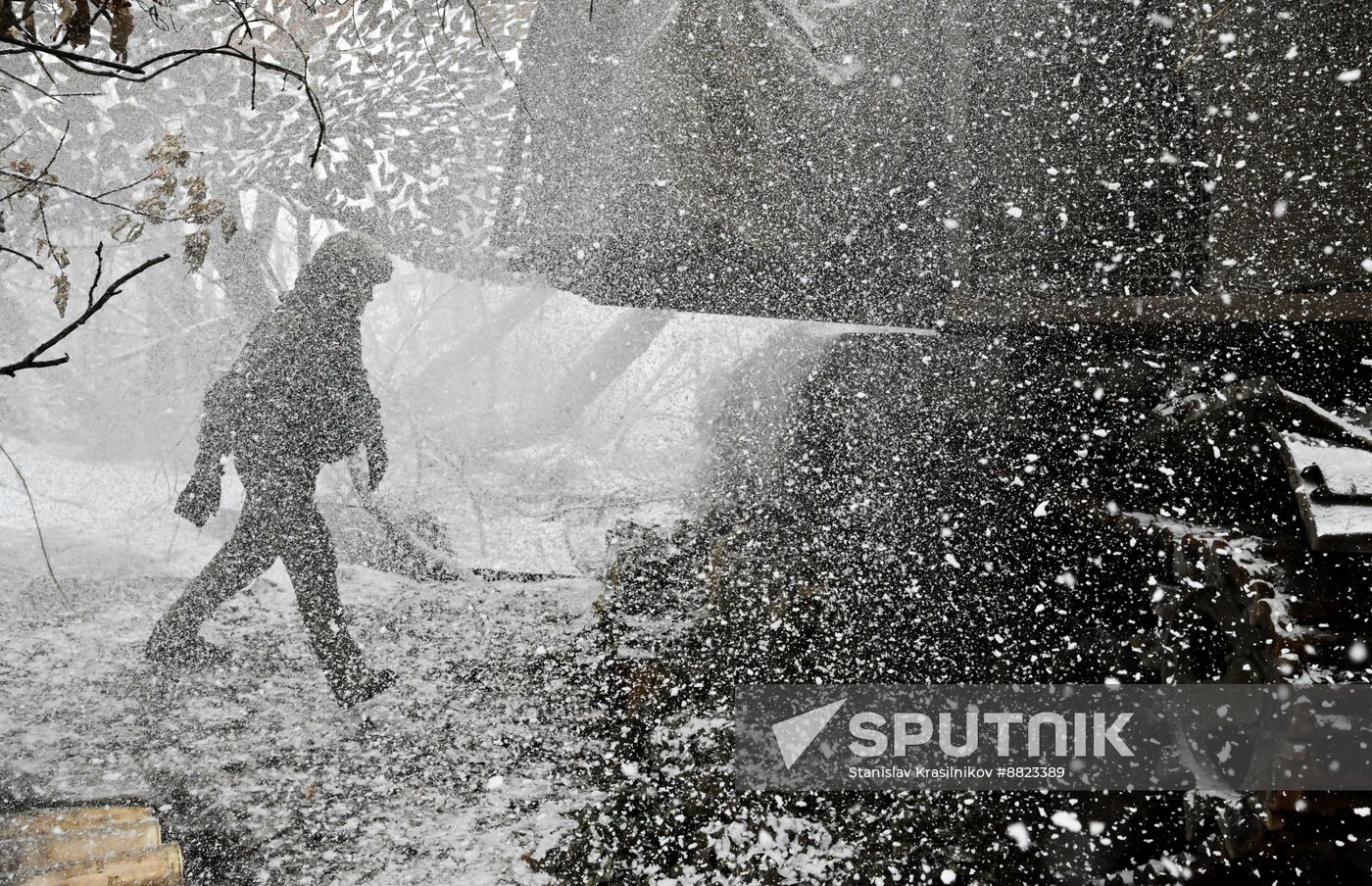 Russia Ukraine Military Operation Artillery Unit