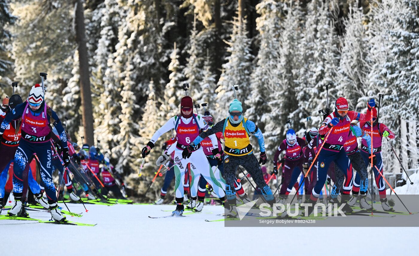 Russia Biathlon Cup Women Mass Start