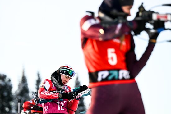 Russia Biathlon Cup Women Mass Start