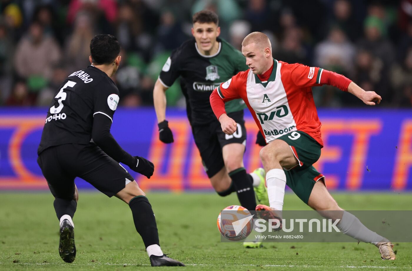 Russia Soccer Premier-League Krasnodar - Lokomotiv