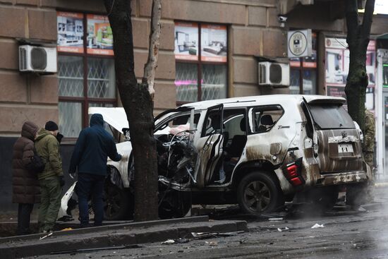 Russia DPR SUV Explosion