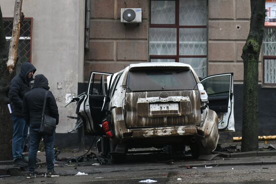 Russia DPR SUV Explosion
