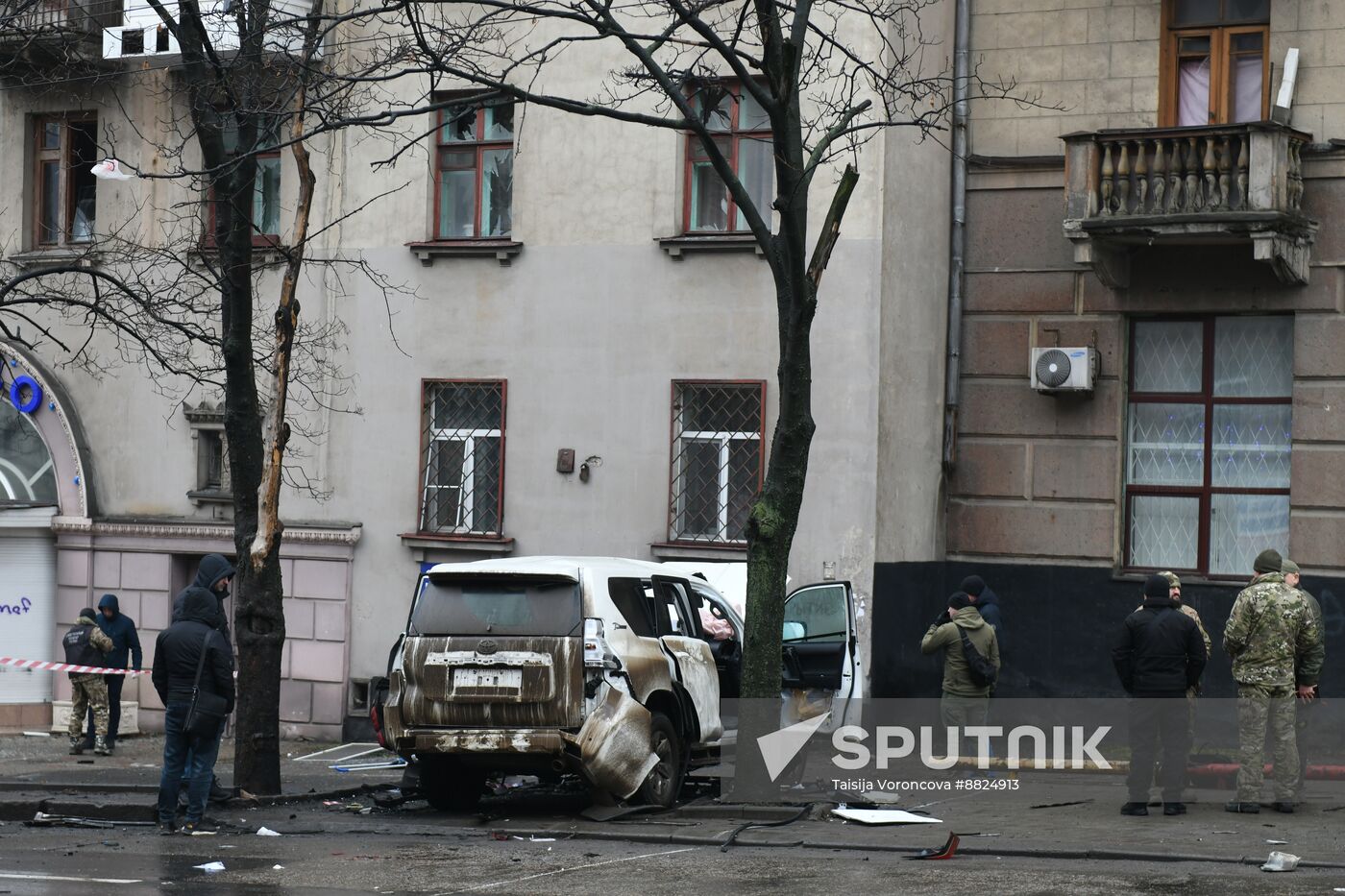Russia DPR SUV Explosion