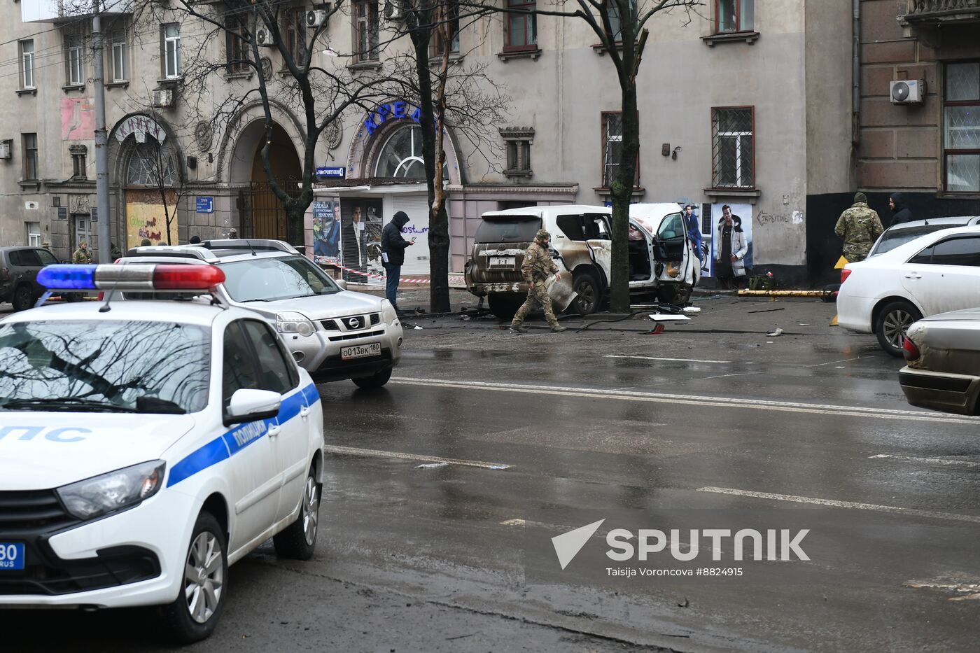 Russia DPR SUV Explosion