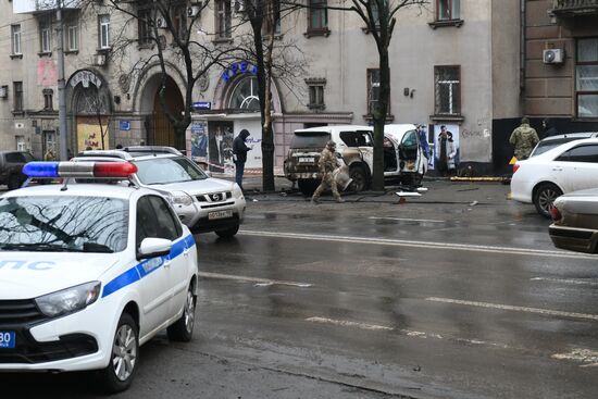 Russia DPR SUV Explosion
