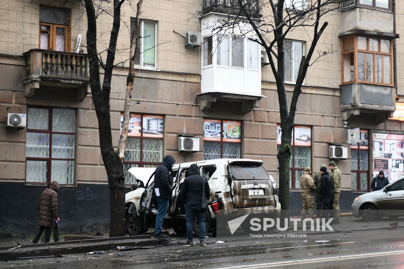 Russia DPR SUV Explosion