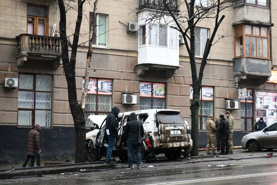 Russia DPR SUV Explosion