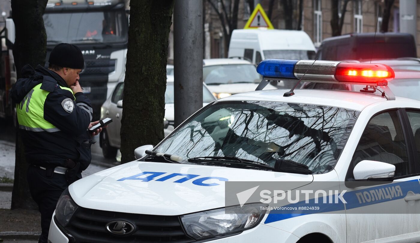 Russia DPR SUV Explosion
