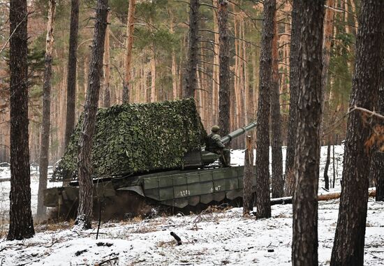 Russia Ukraine Military Operation Tank Unit