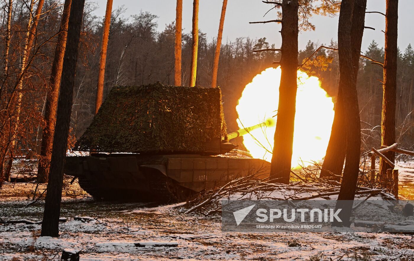 Russia Ukraine Military Operation Tank Unit