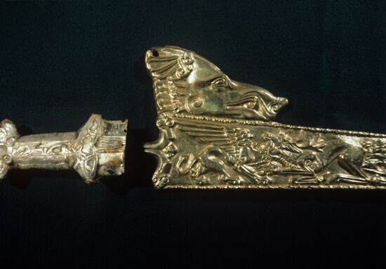 Fragment of scabbard of Scythian akinak sword
