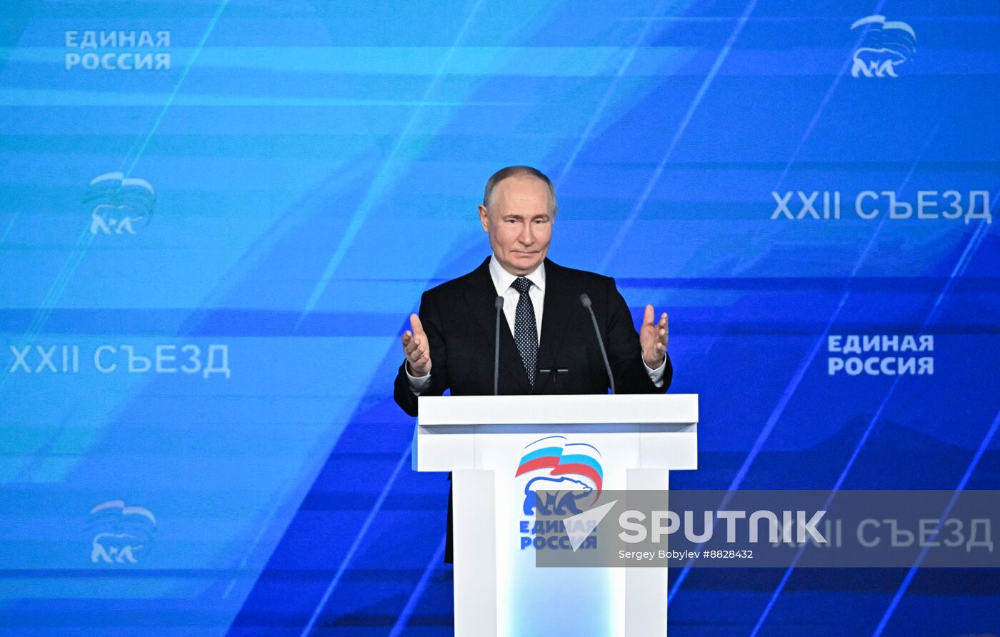 Russia Putin UR Party Congress