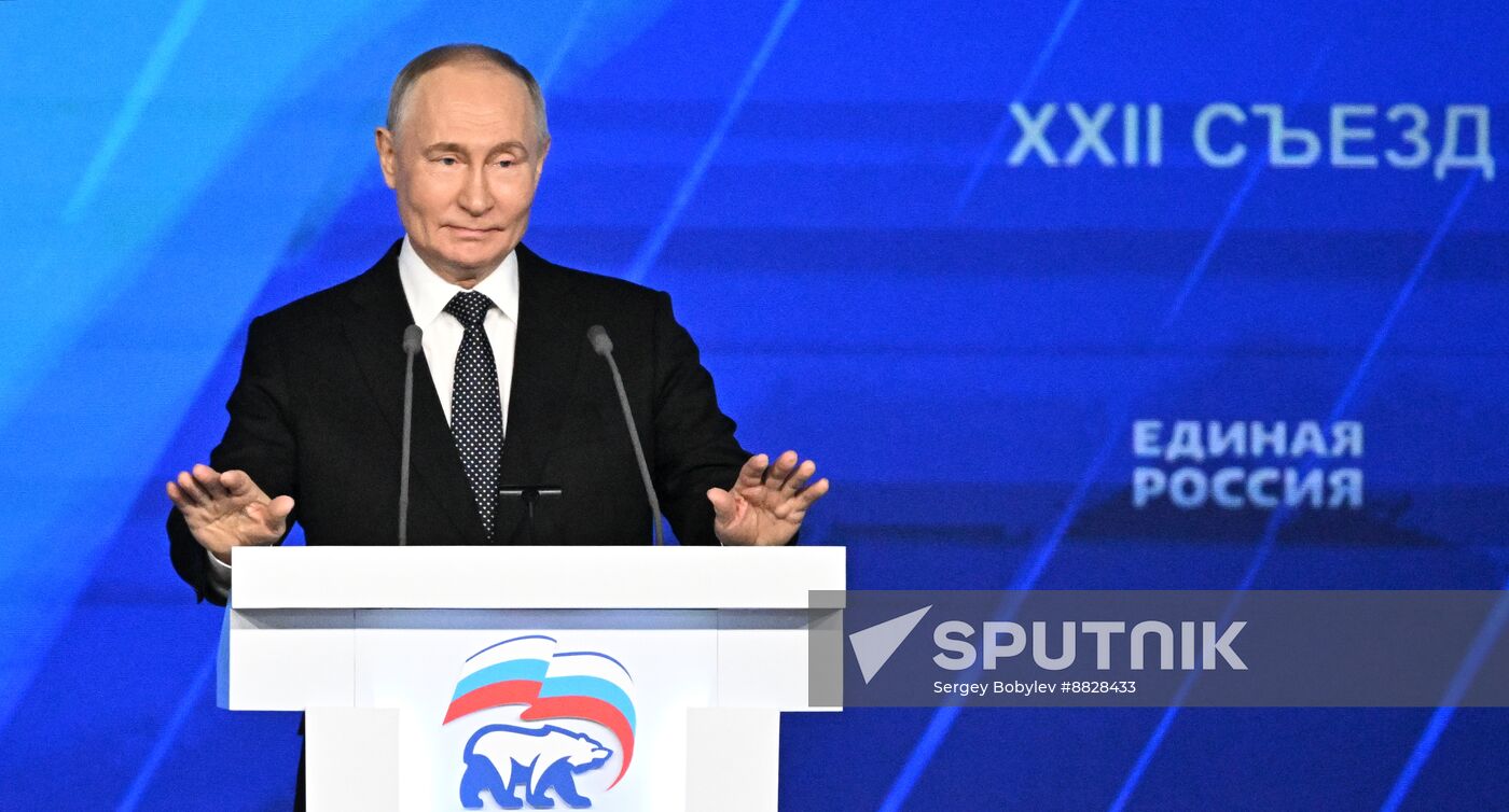 Russia Putin UR Party Congress