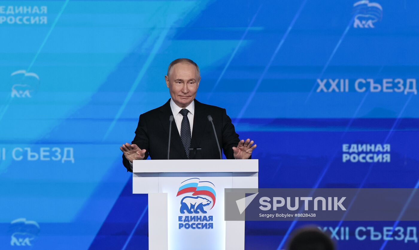 Russia Putin UR Party Congress