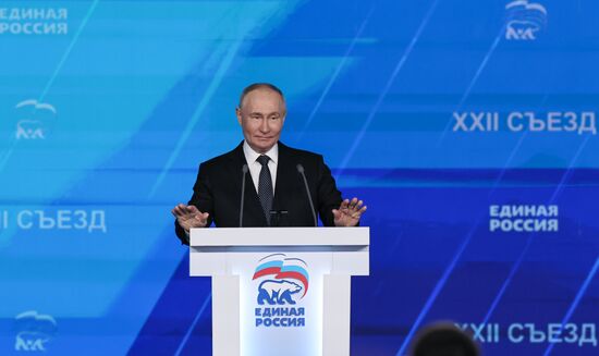 Russia Putin UR Party Congress