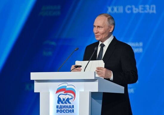 Russia Putin UR Party Congress