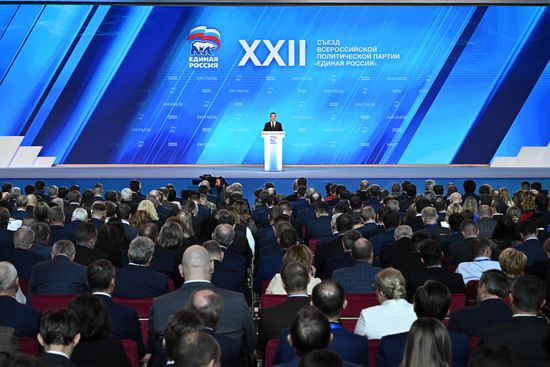 Russia Putin UR Party Congress