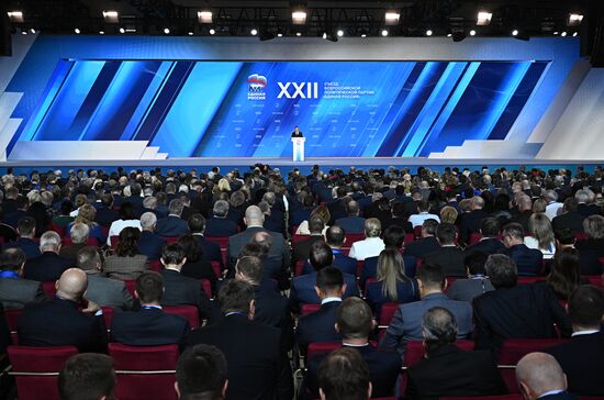 Russia Putin UR Party Congress