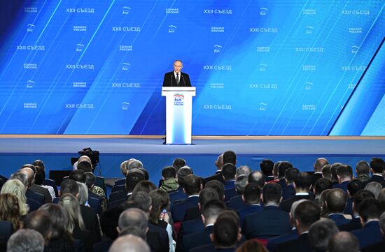 Russia Putin UR Party Congress