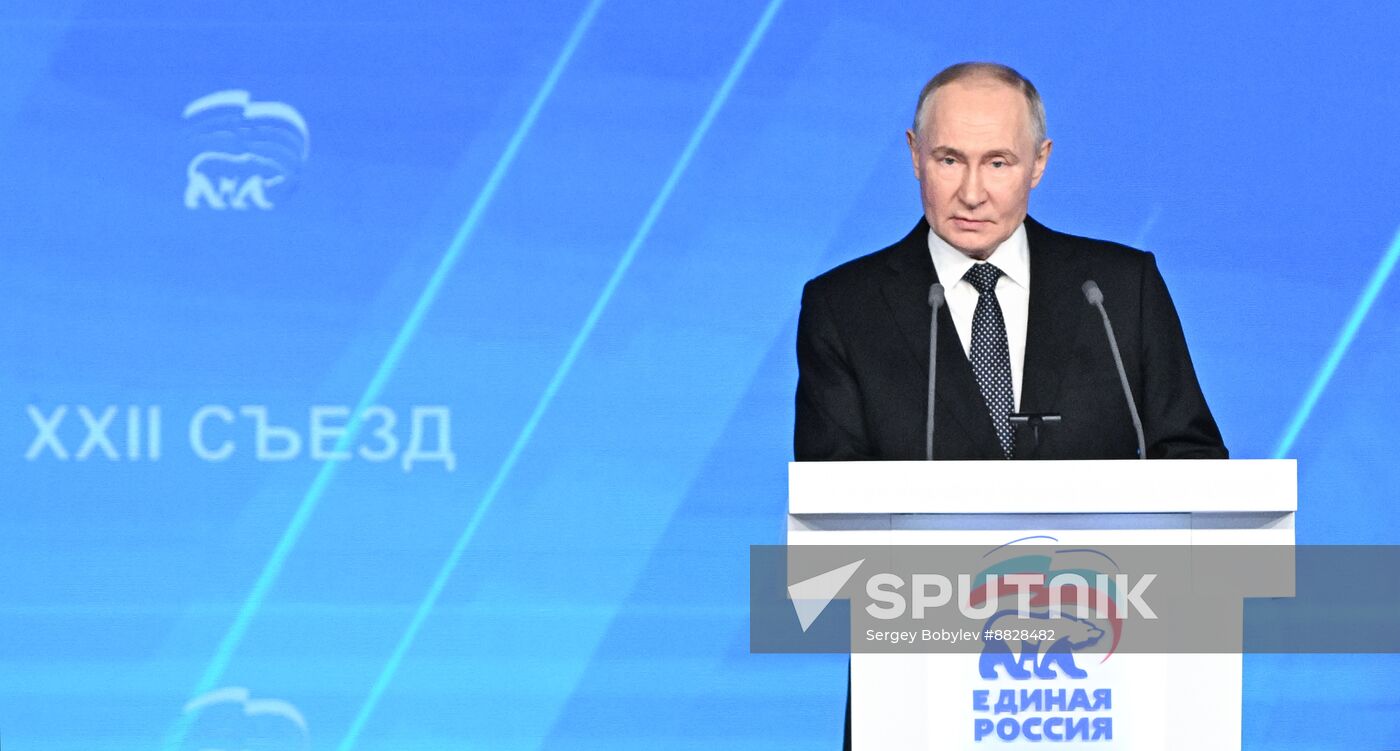 Russia Putin UR Party Congress