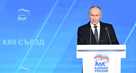 Russia Putin UR Party Congress