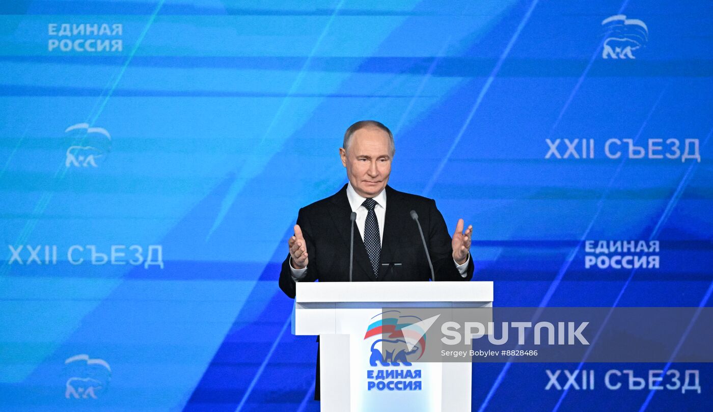 Russia Putin UR Party Congress