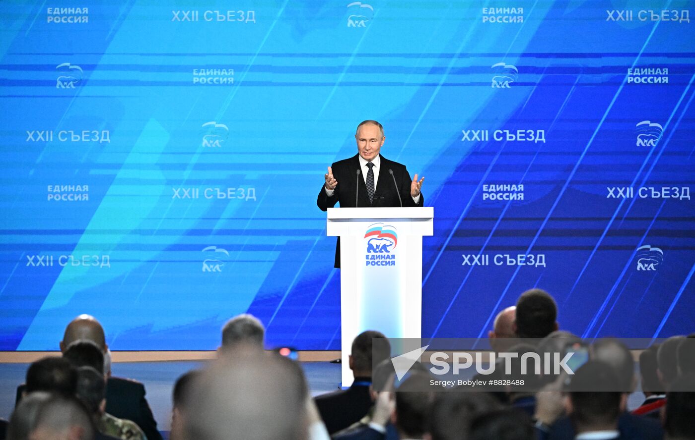 Russia Putin UR Party Congress