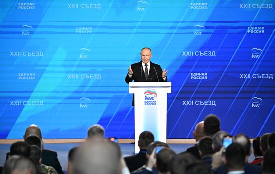 Russia Putin UR Party Congress
