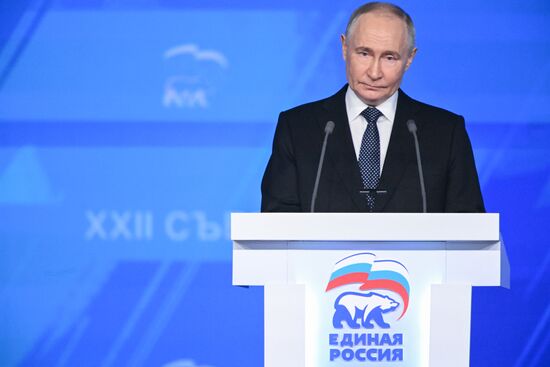 Russia Putin UR Party Congress