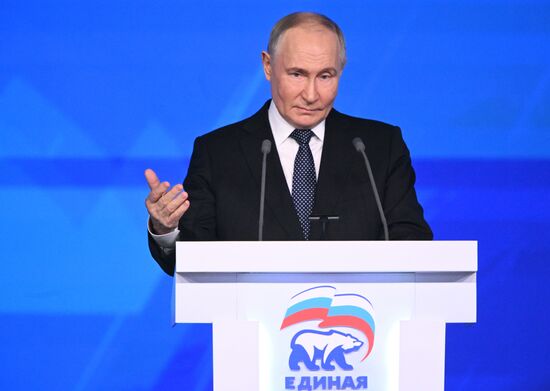 Russia Putin UR Party Congress