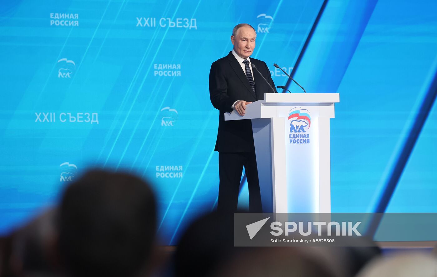 Russia Putin UR Party Congress