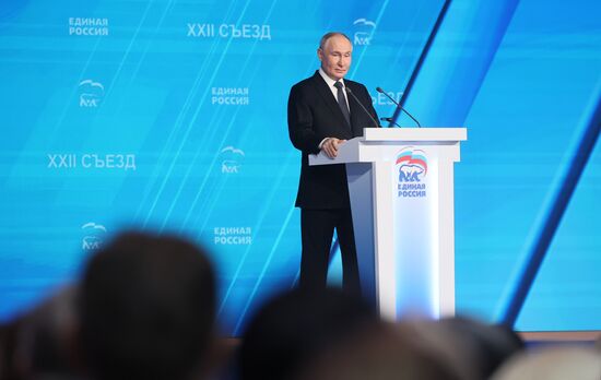 Russia Putin UR Party Congress