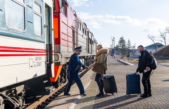 Russia North Korea Rail Traffic