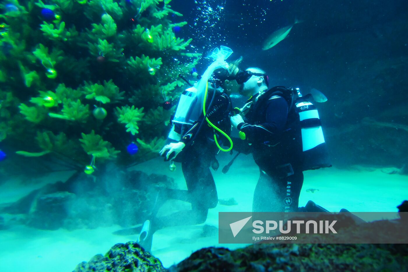 Russia Underwater Wedding