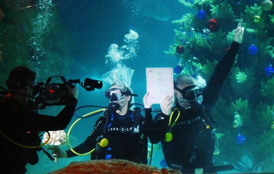 Russia Underwater Wedding