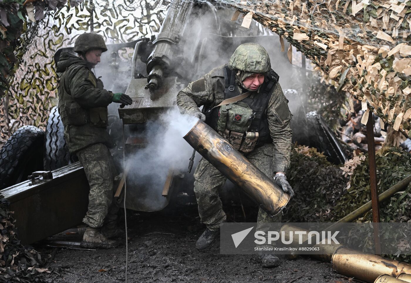 Russia Ukraine Military Operation Artillery Unit