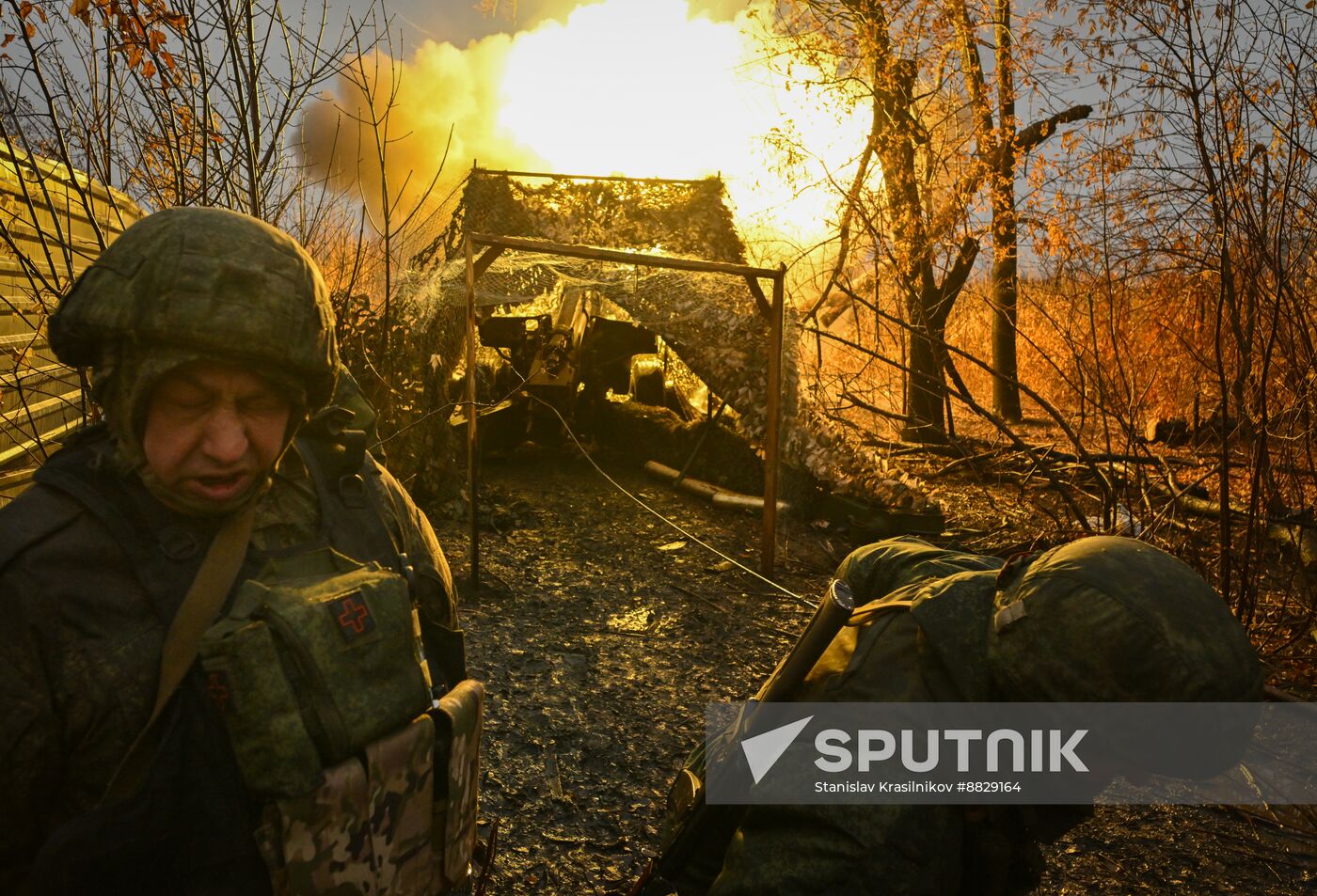 Russia Ukraine Military Operation Artillery Unit