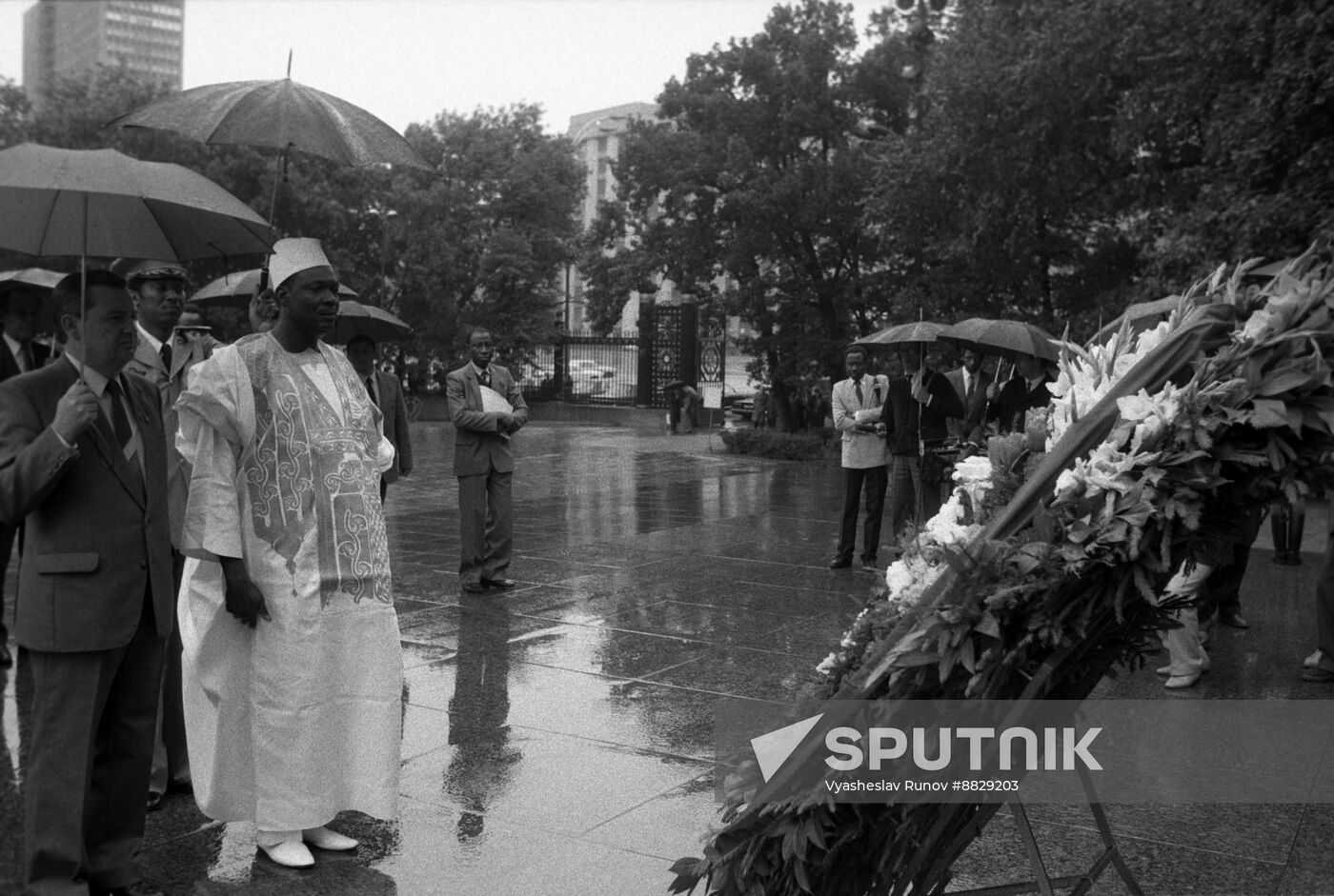 President of Mali Moussa Traore visits USSR