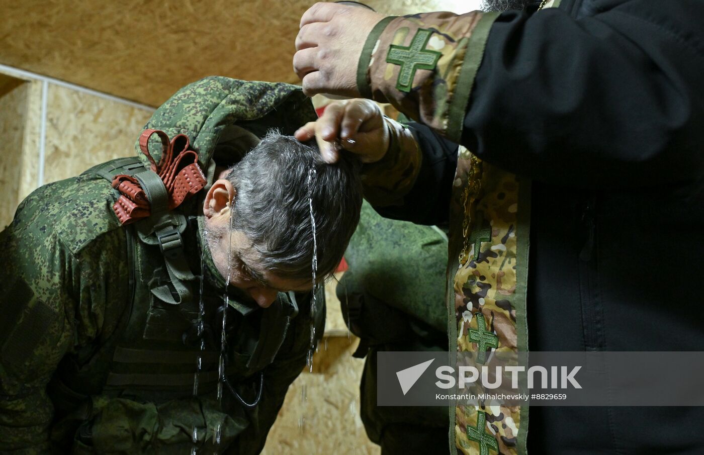 Russia Ukraine Military Operation Baptism Ceremony