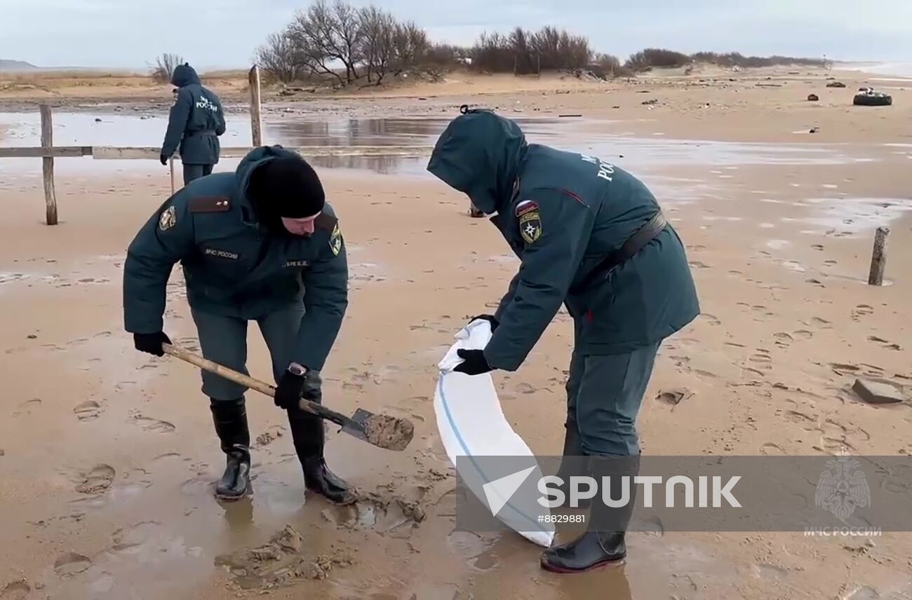 Russia Tankers Crash Aftermath