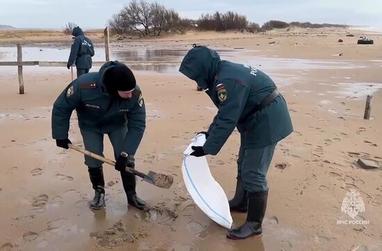 Russia Tankers Crash Aftermath