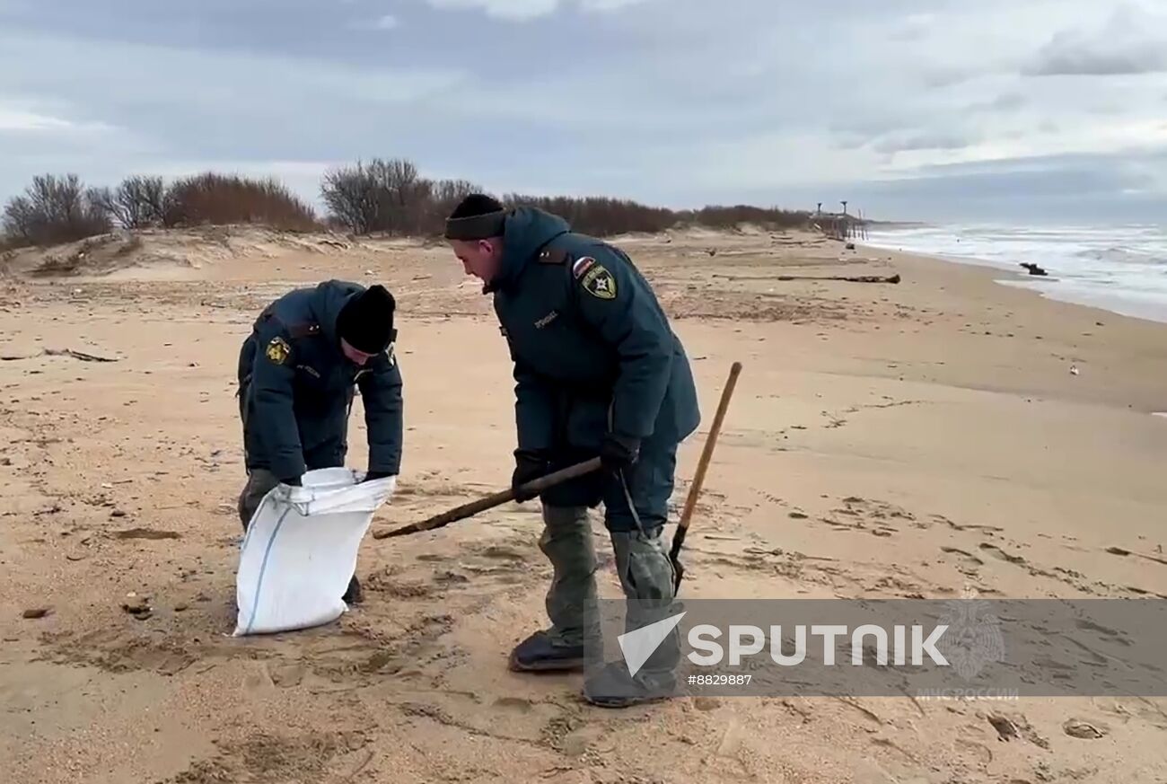 Russia Tankers Crash Aftermath