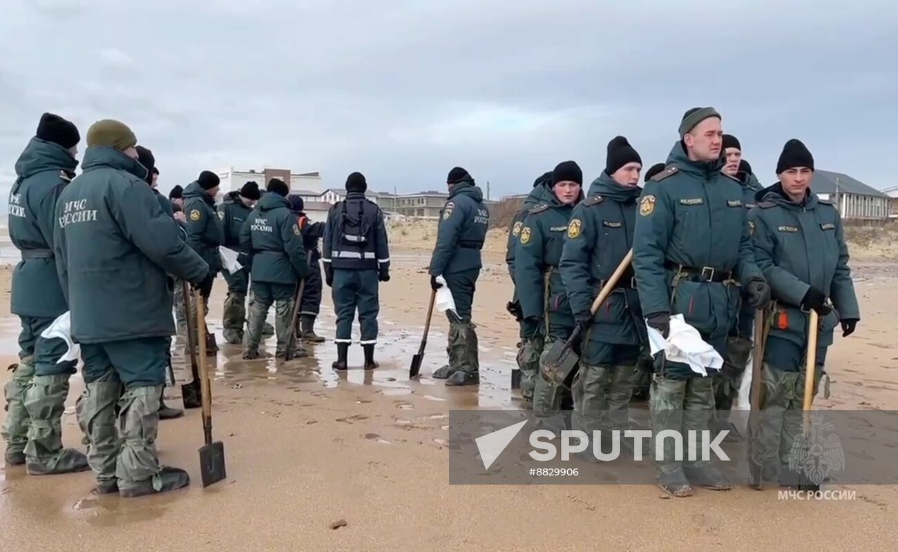 Russia Tankers Crash Aftermath