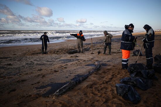 Russia Tankers Crash Aftermath