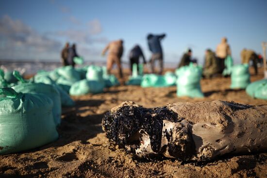 Russia Tankers Crash Aftermath