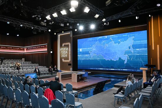 Russia Putin Press Conference Preparations